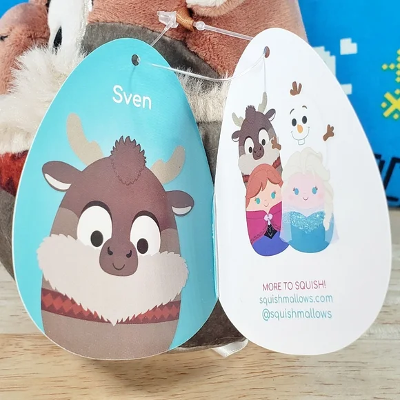 Squishmallow Sven the Reindeer Frozen 5" UltraSoft Disney Pixar Movie Plush NWT - Picture 11 of 12